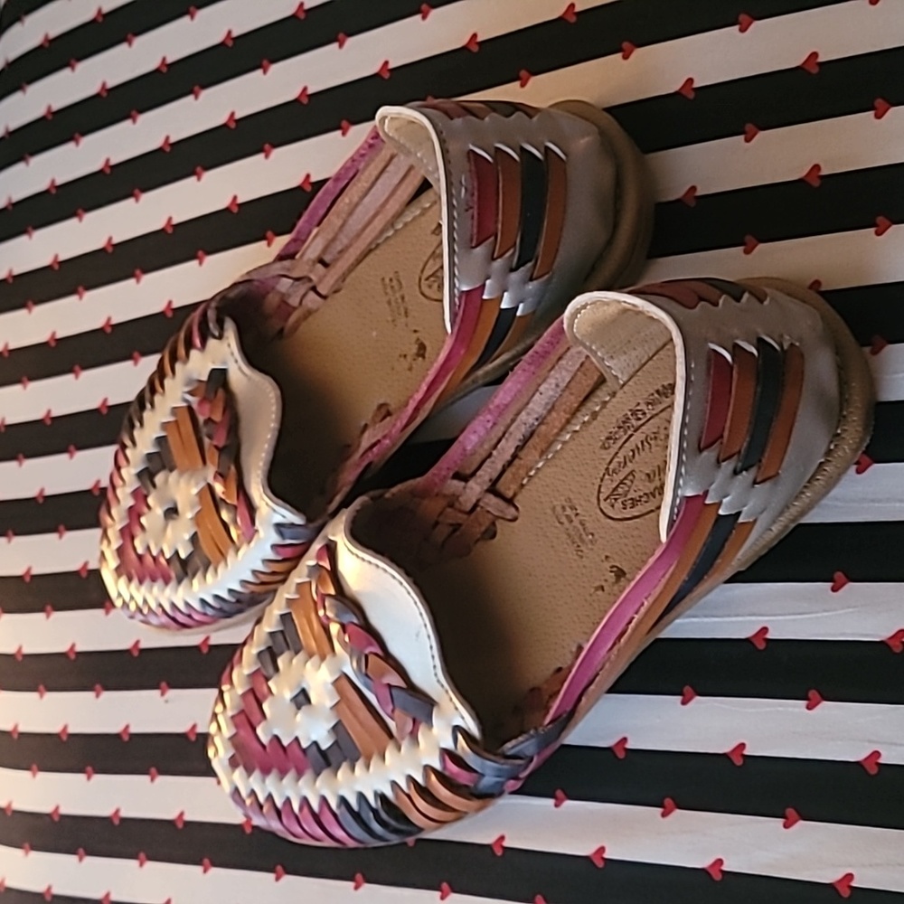 Colorful leather Guaraches size 7 1/2